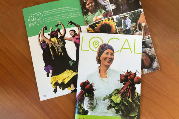 The new "Local" food guide in print and full color, available at farmers markets and other outlets statewide!