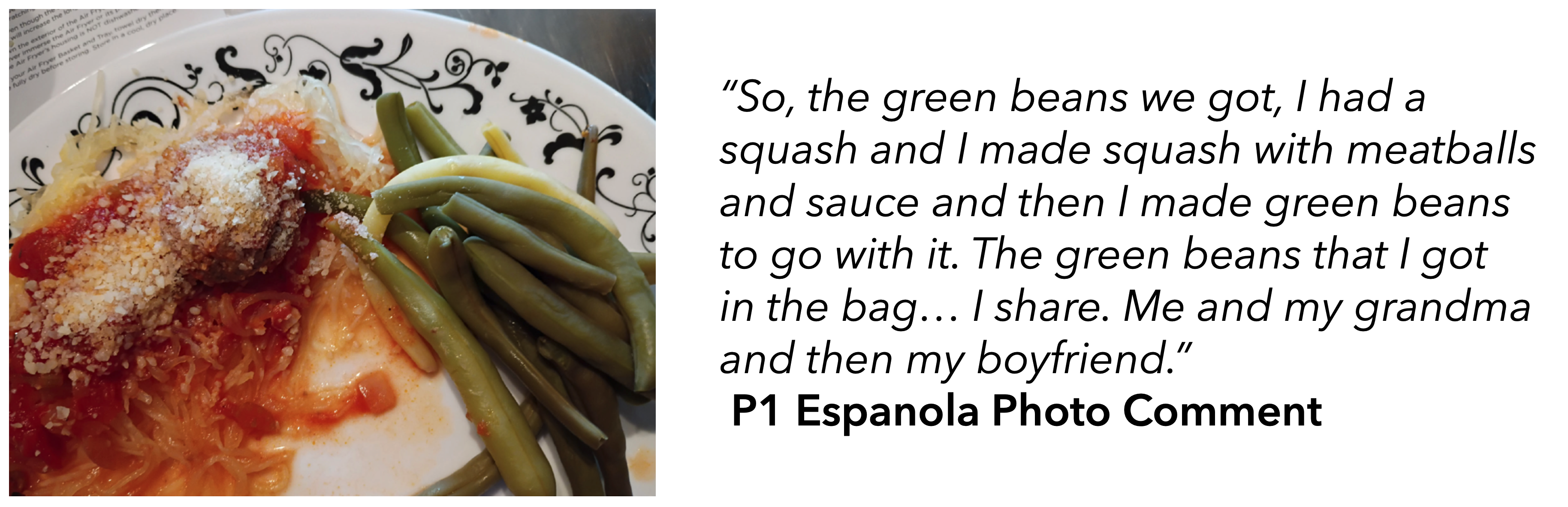 A pullquote from the participant in the survey